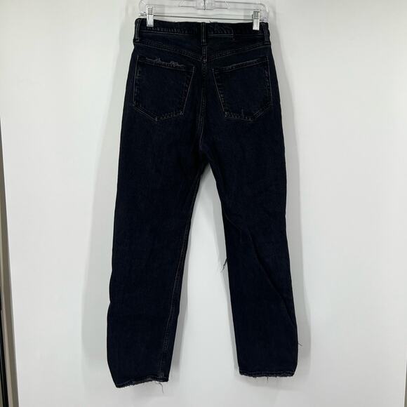 Abercrombie & Fitch The Dad High Rise Jeans Button Fly Distressed - Picture 5 of 7